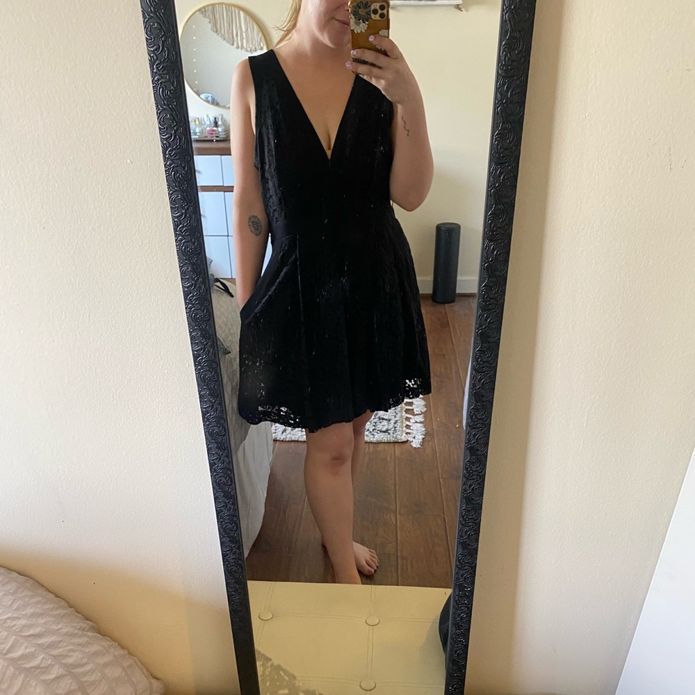 Formal free people dress with pockets